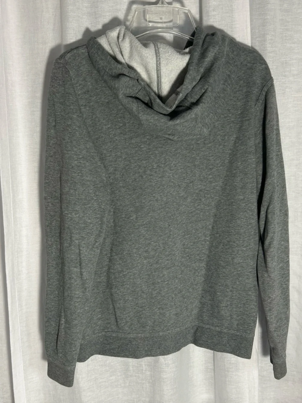 Youth | YXL | Nike Gray Full-Zip Hoodie with Swoosh Logo